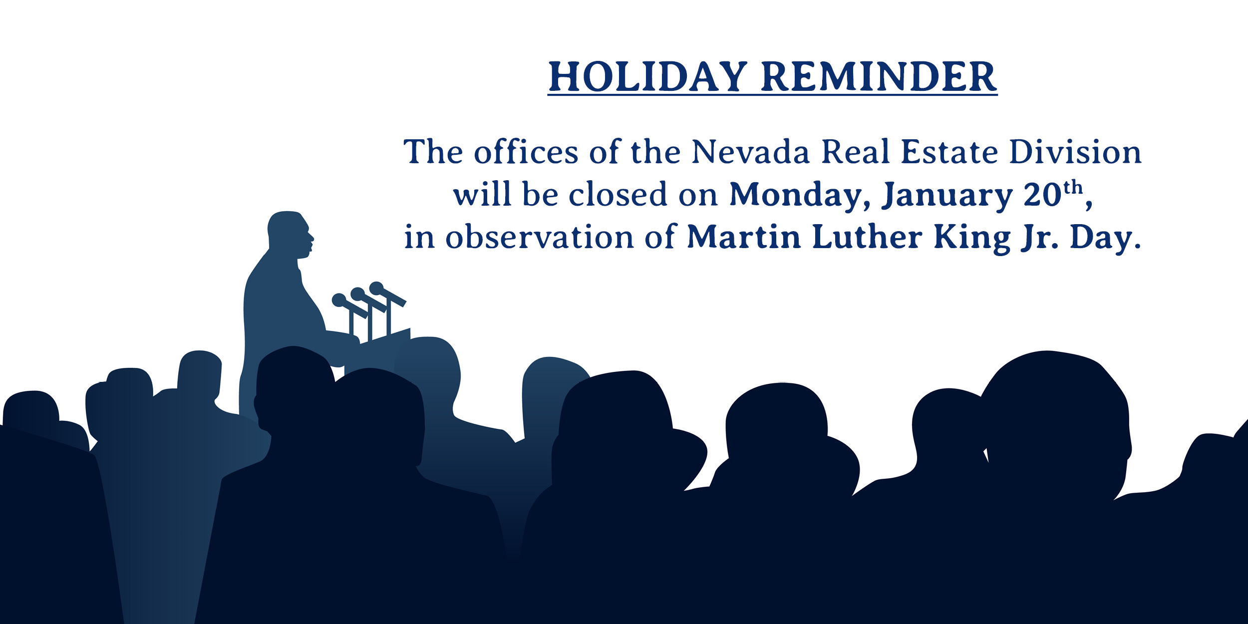 Martin Luther King Jr. Day Holiday Closure